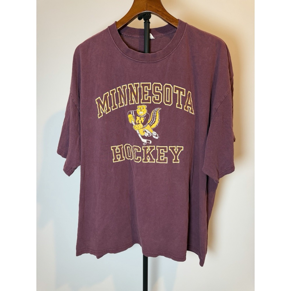 Minnesota Golden Gophers Shirt Mens XL Red NCAA Hockey Soffe Tag Vintage